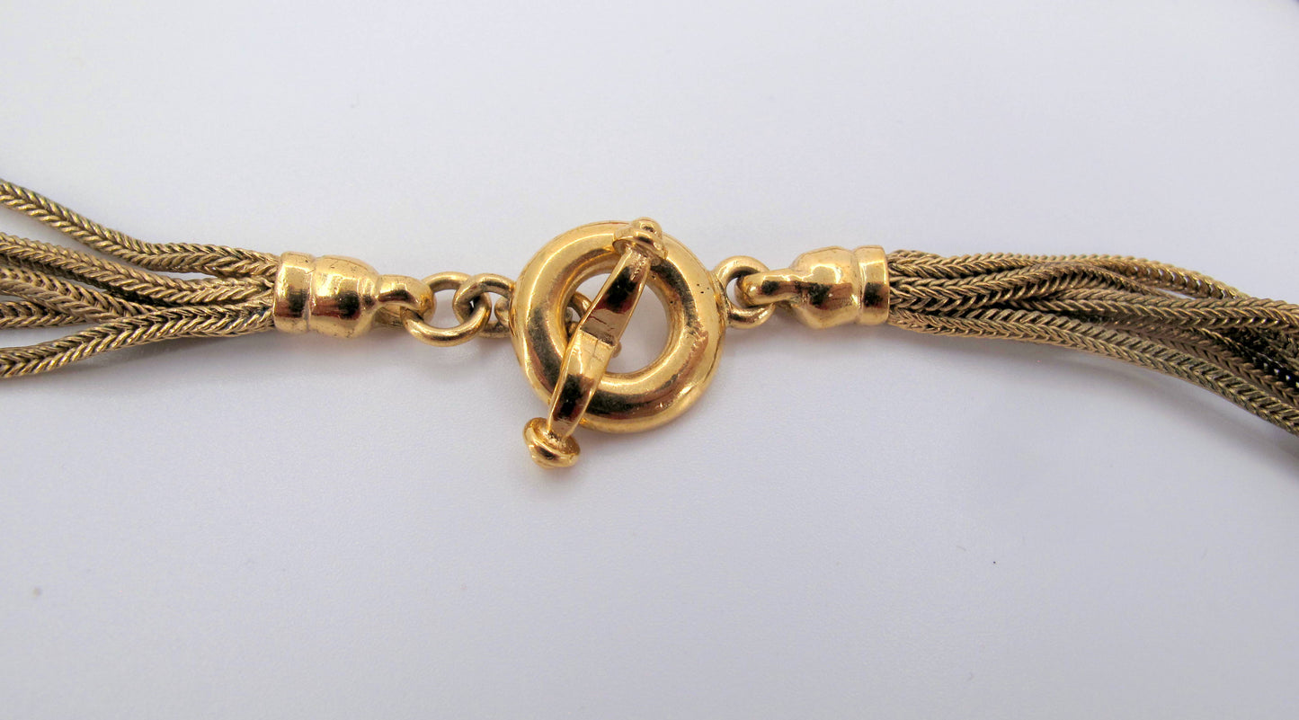 Vintage R. GOOSSENS Paris Hearts Long Ladies Necklace 30" Long