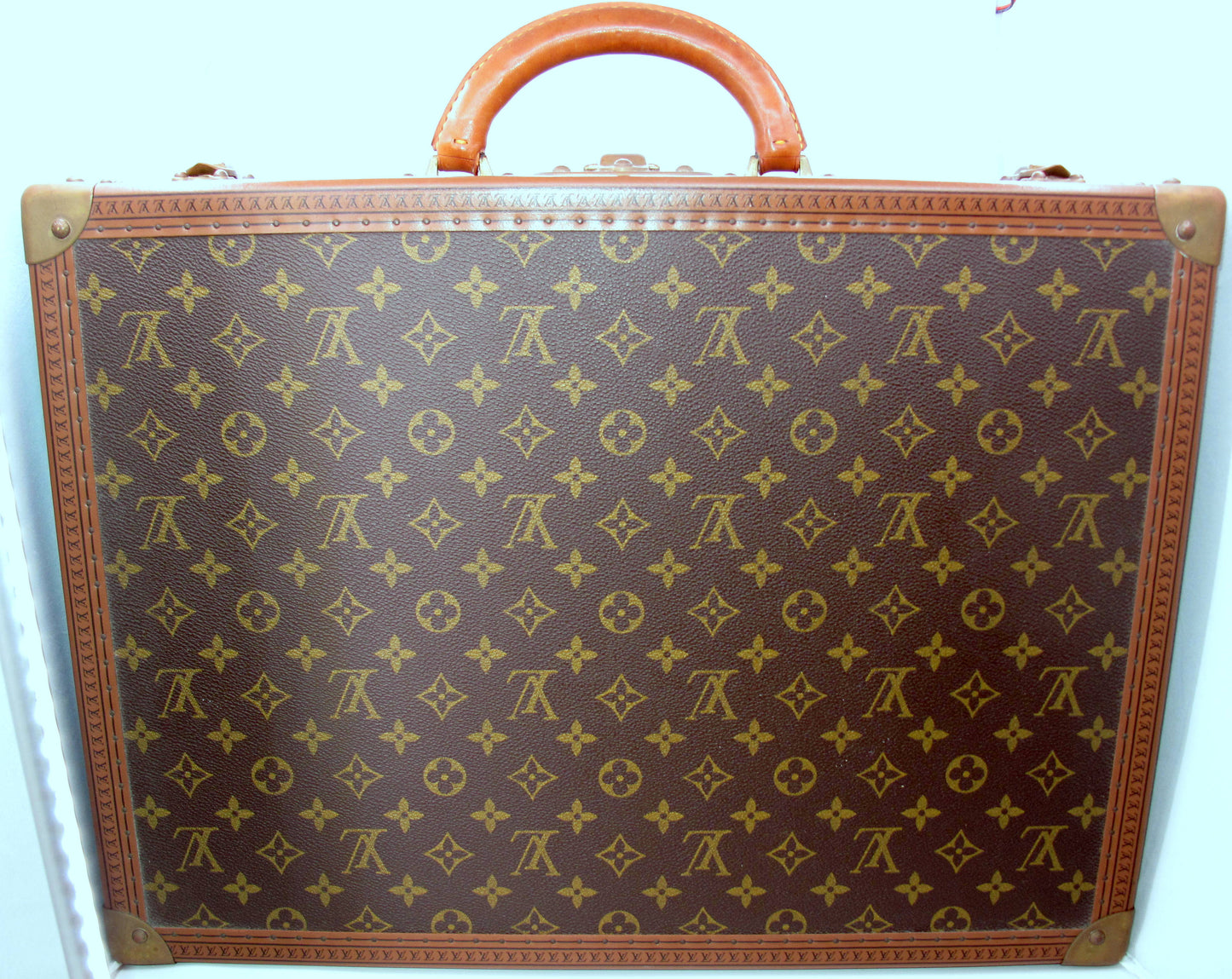 Original Vintage Louis Vuitton Trunk Luggage Brown Monogram