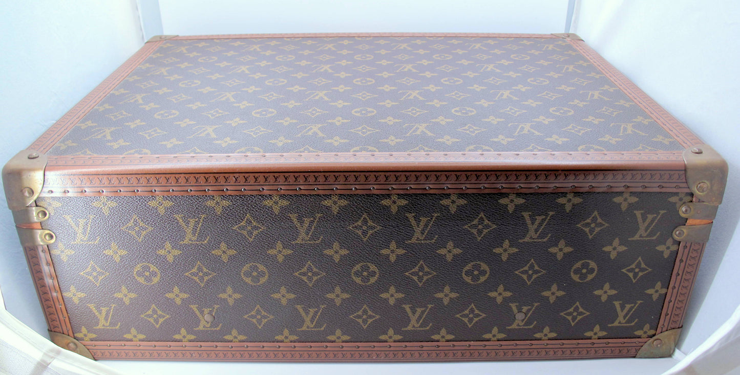 Original Vintage Louis Vuitton Trunk Luggage Brown Monogram