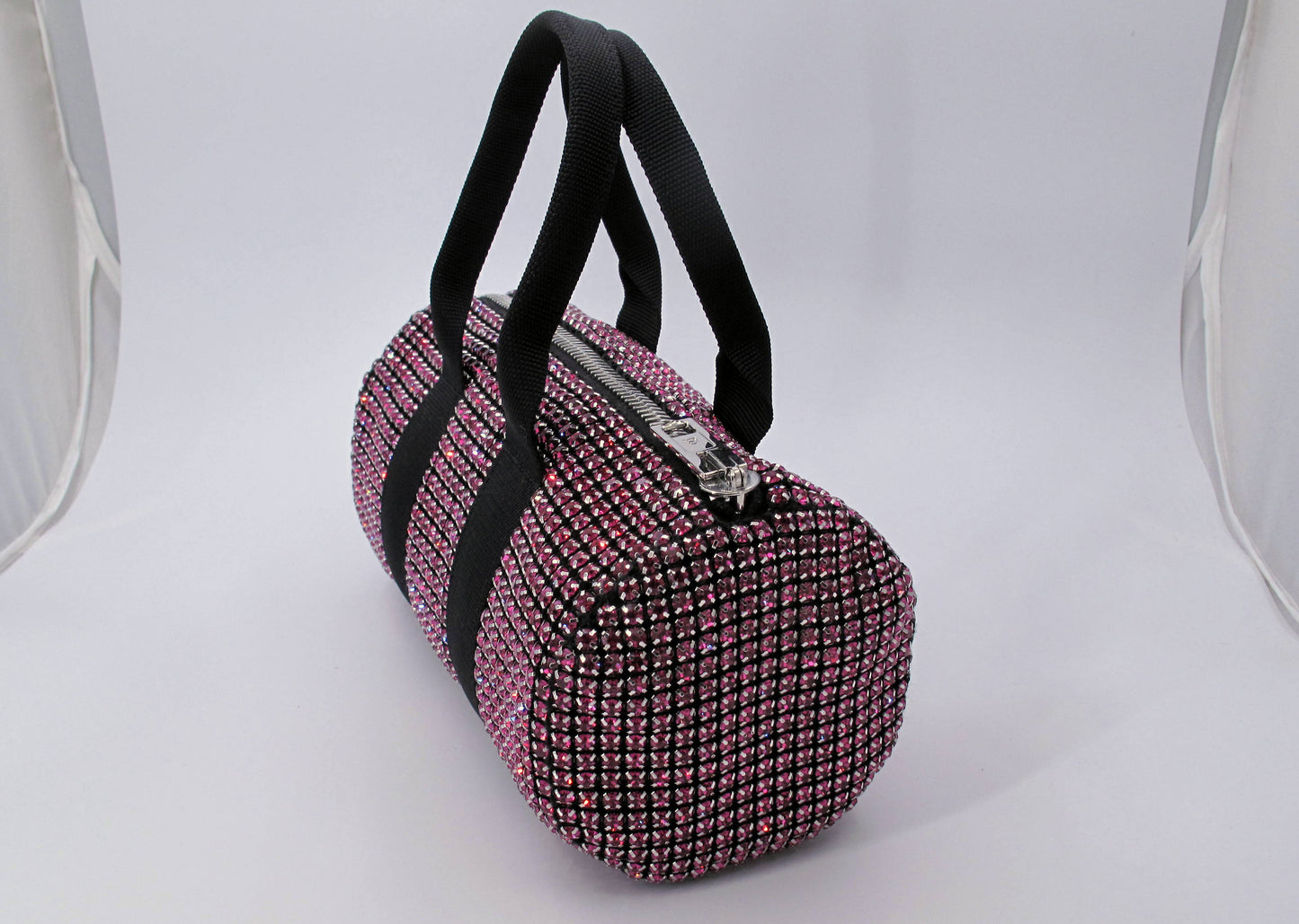 Original ALEXANDER WANG "CRUISER MINI" Crystals Red Ladies Handbag