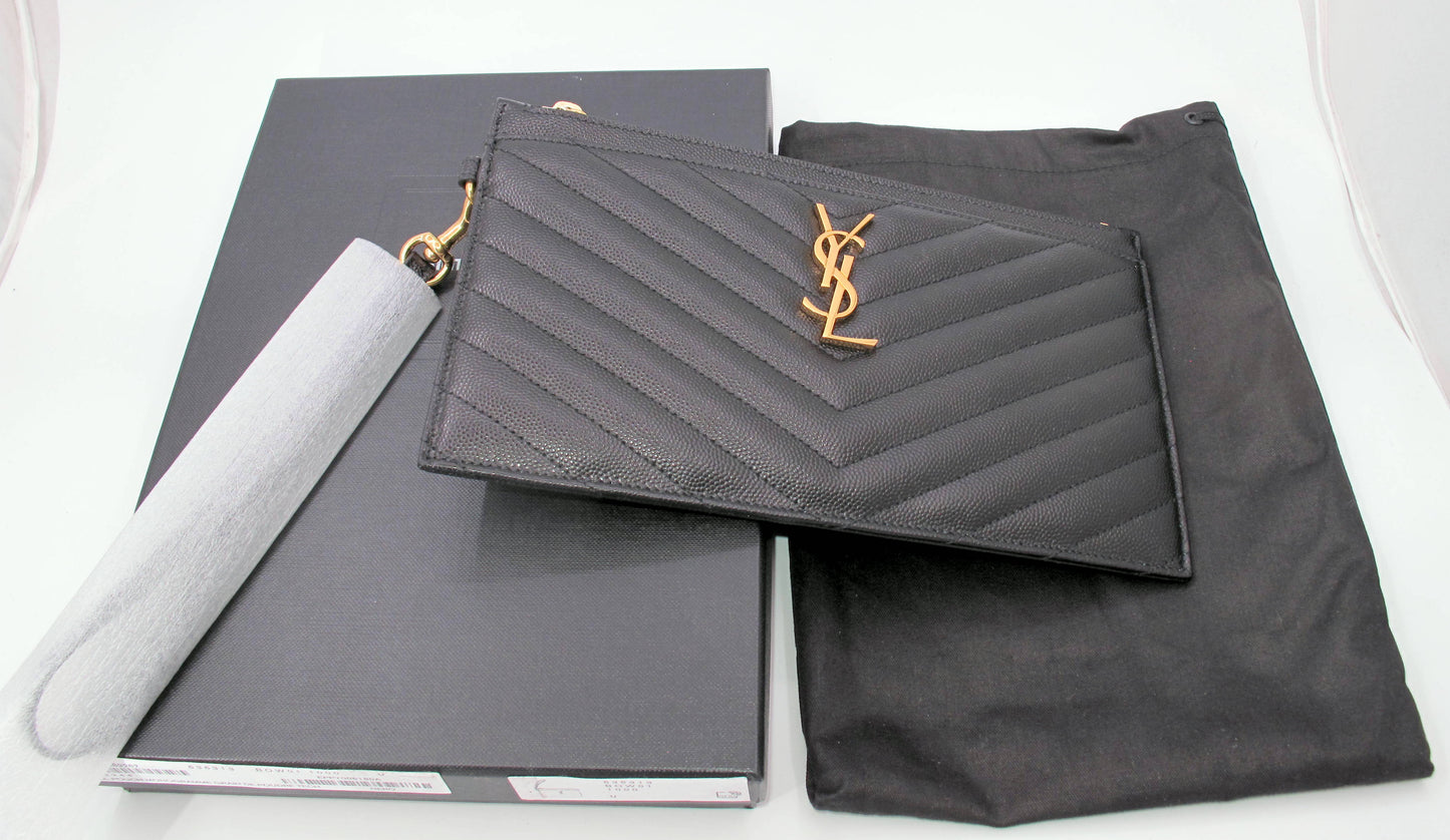 Stunning Original YVES SAINT LAURENT Cassandre Matelasse Large Pouch