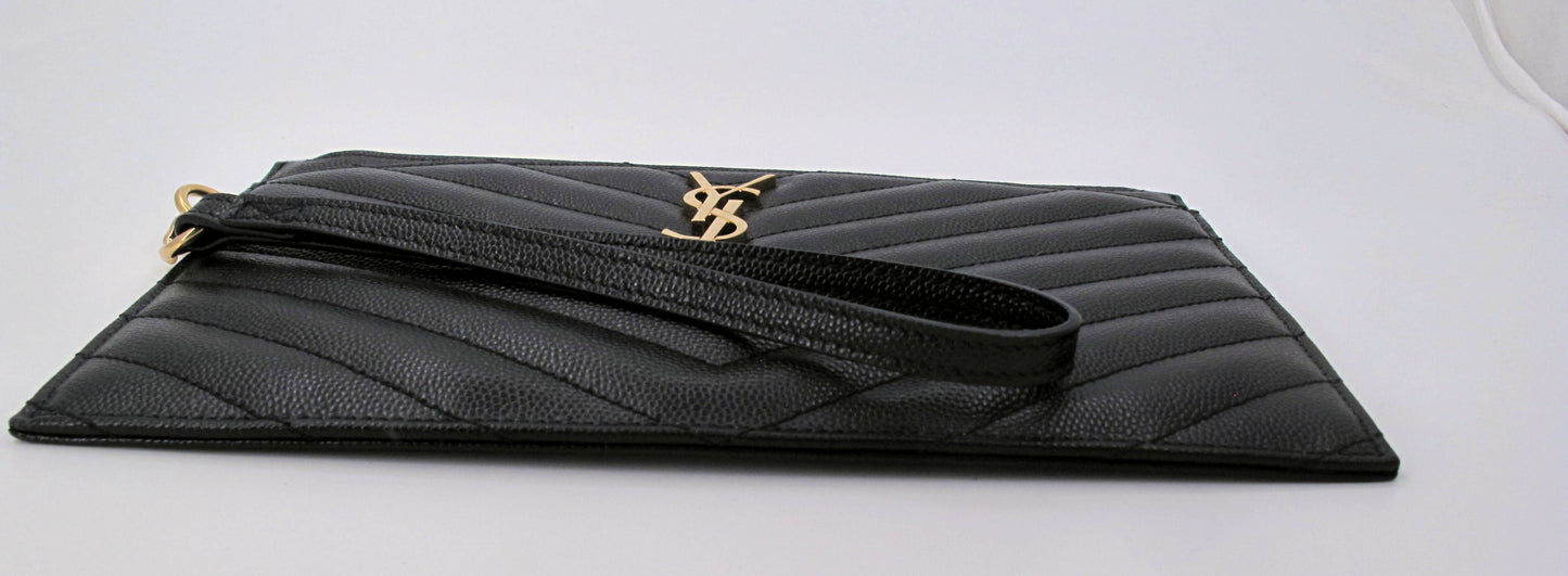 Stunning Original YVES SAINT LAURENT Cassandre Matelasse Large Pouch