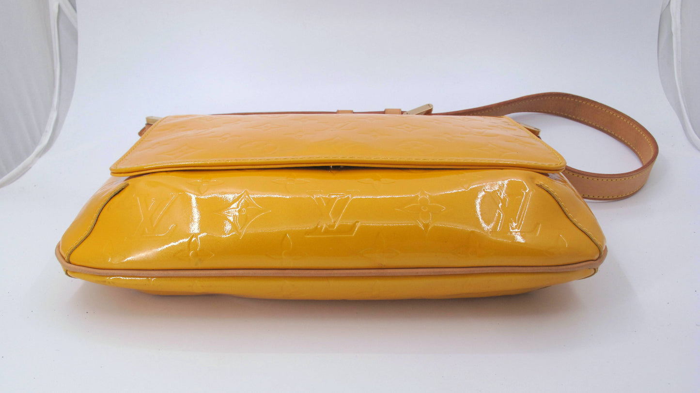 Original LOUIS VUITTON "THOMPSON" Yellow Mustard Ladies Handbag