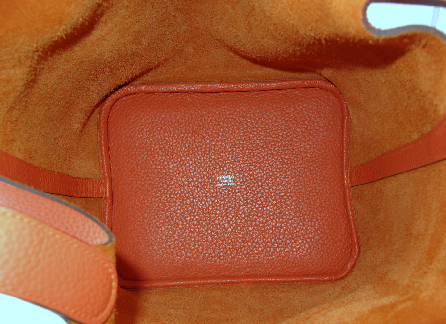 Original HERMES Picotin Lock 22cm Orange Handbag With Box/Dustbag