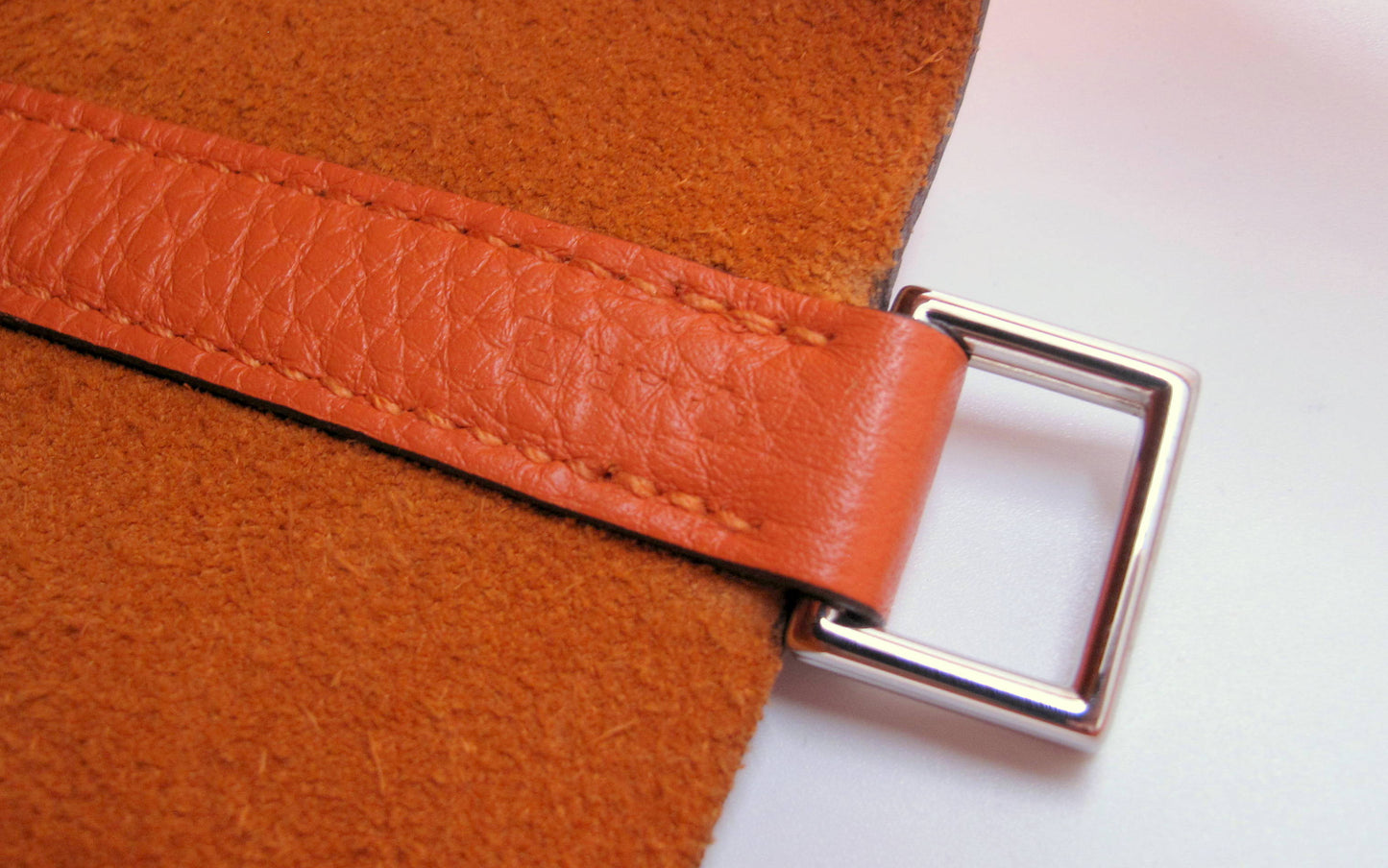 Original HERMES Picotin Lock 22cm Orange Handbag With Box/Dustbag