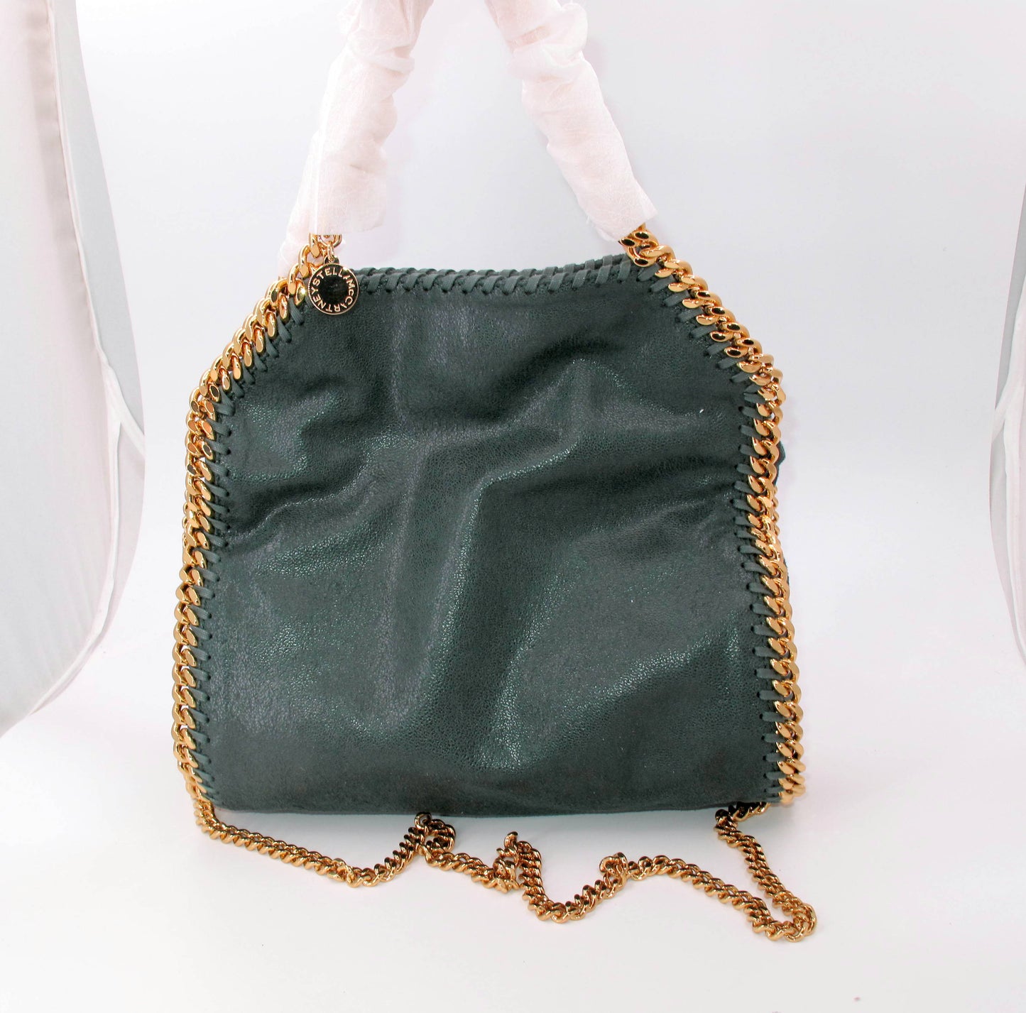 Original STELLA McCARTNEY "FALABELLA" Mini TOTE Ladies Handbag Green