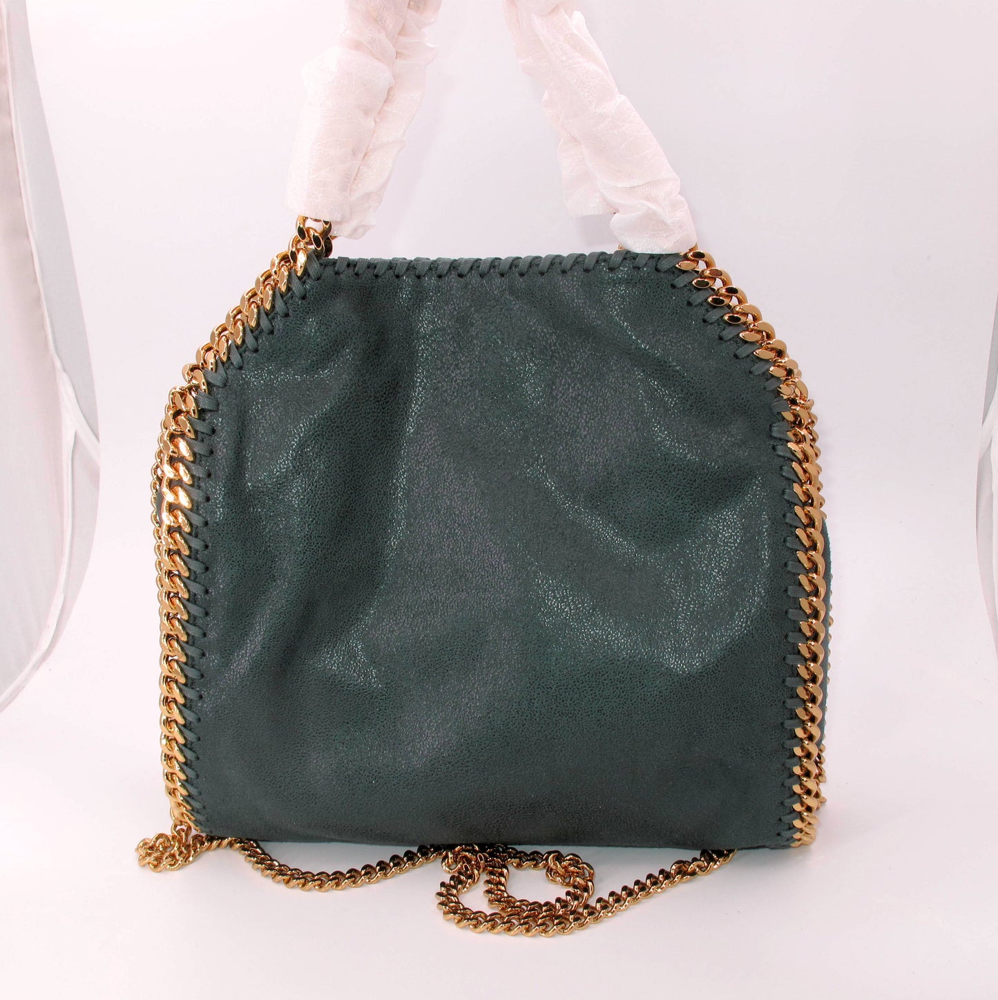 Original STELLA McCARTNEY "FALABELLA" Mini TOTE Ladies Handbag Green