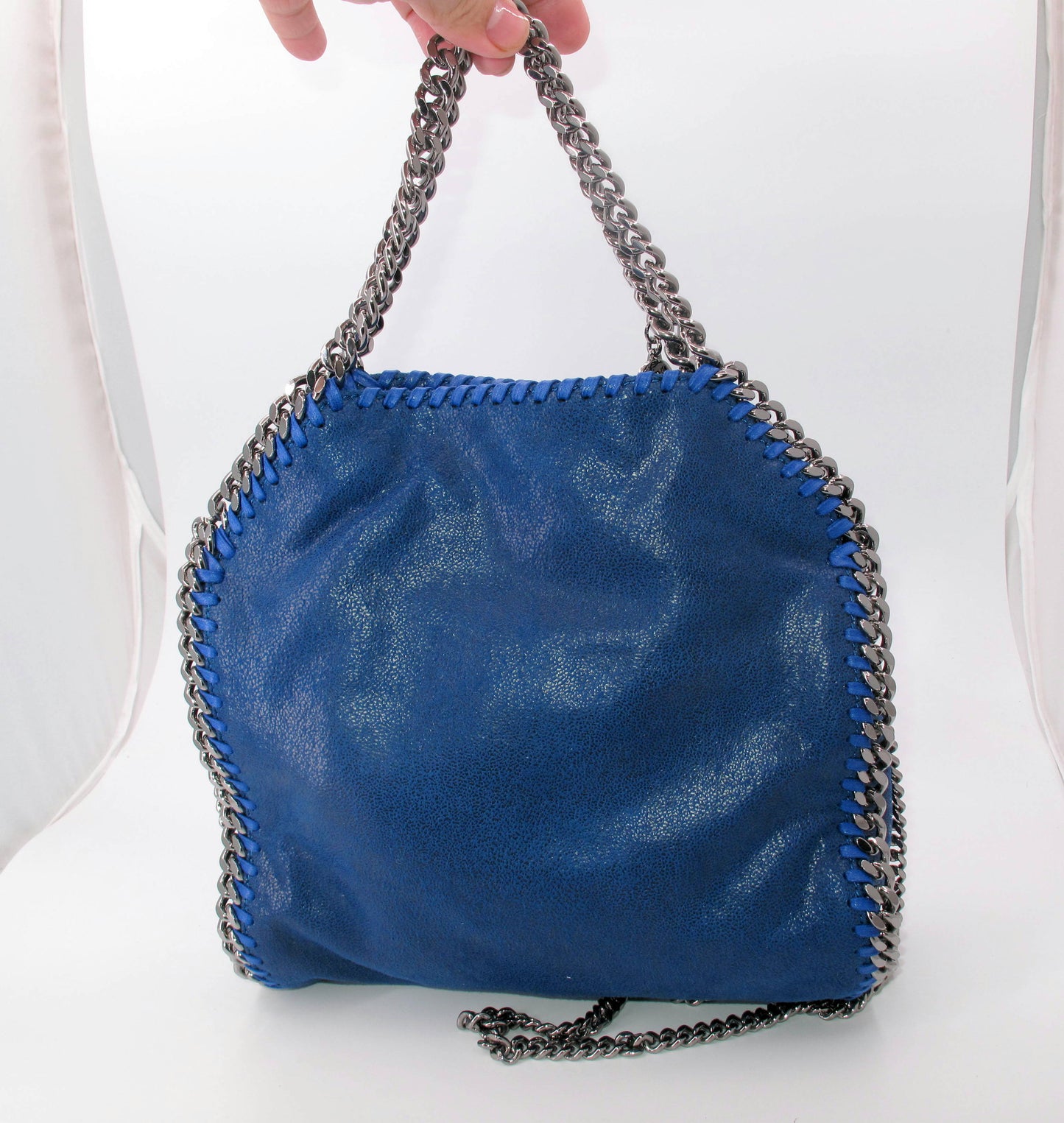 Original STELLA McCARTNEY "FALABELLA" Mini TOTE Ladies Handbag Blue