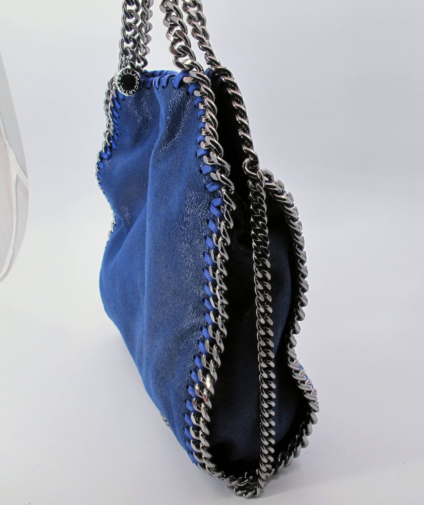 Original STELLA McCARTNEY "FALABELLA" Mini TOTE Ladies Handbag Blue