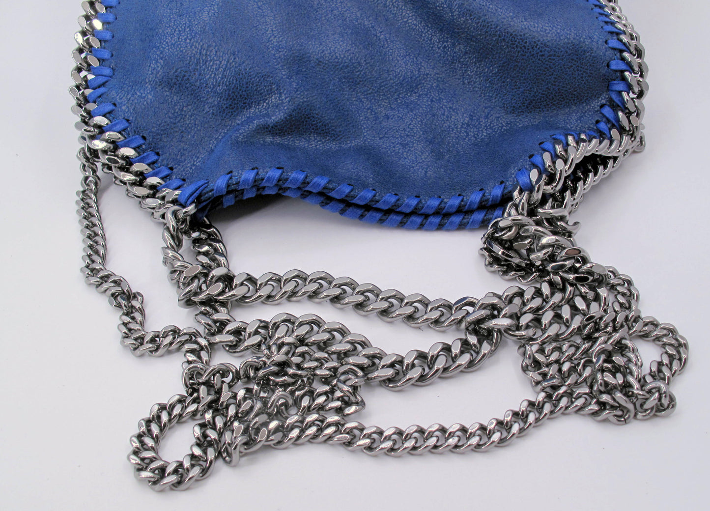 Original STELLA McCARTNEY "FALABELLA" Mini TOTE Ladies Handbag Blue