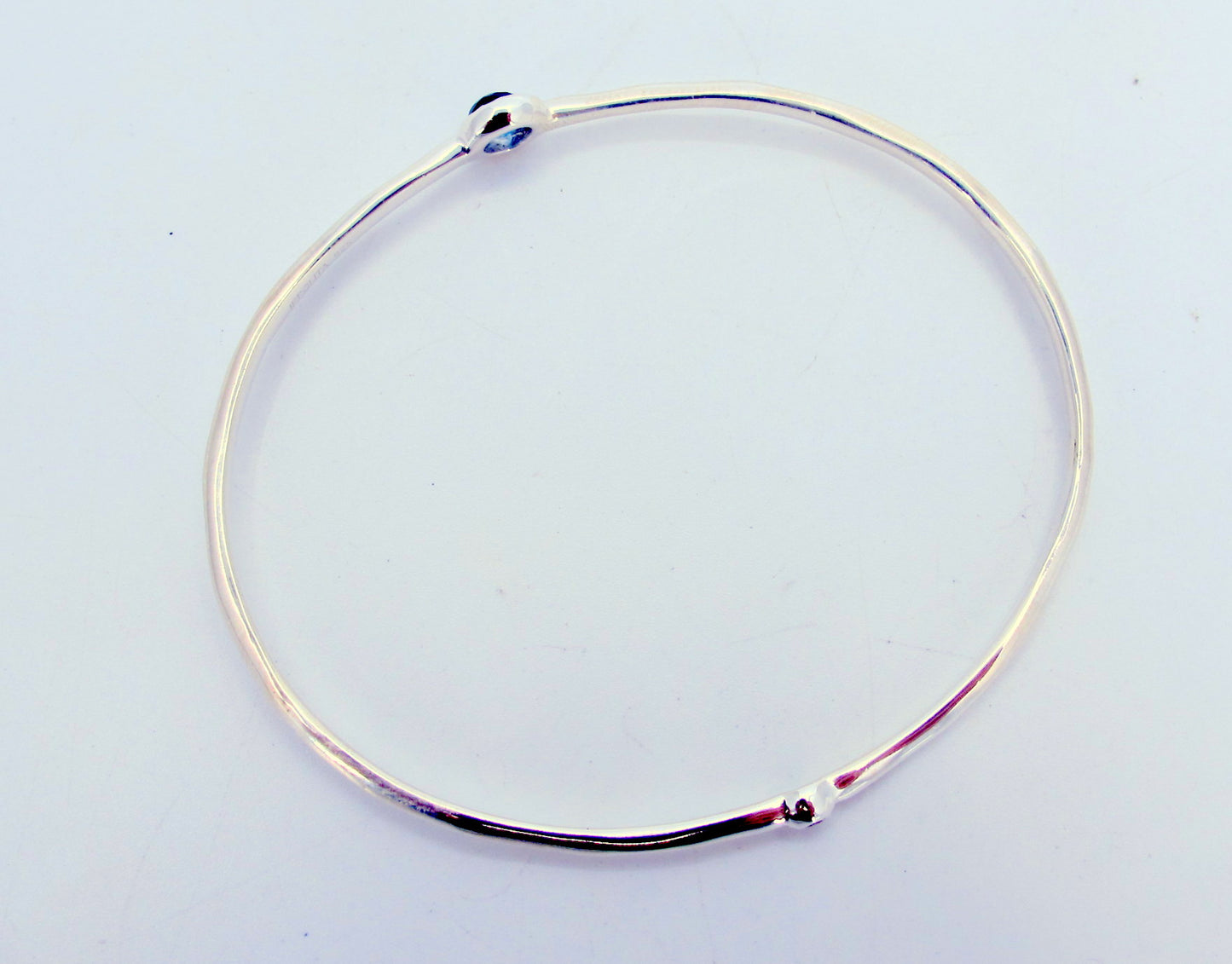 Sterling Silver IPPOLITA Blue Stone and Diamonds Ladies bangle bracelet