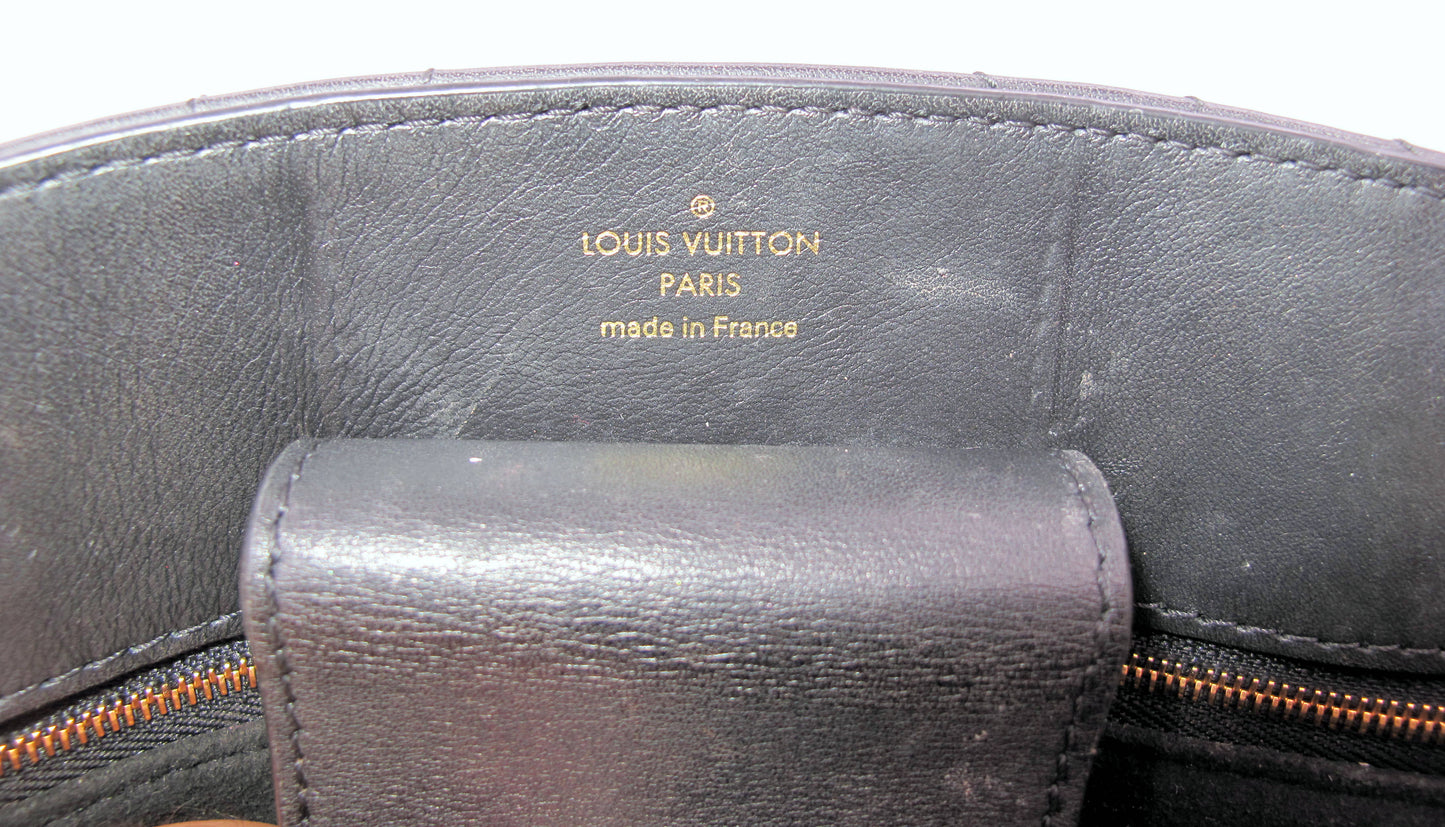 Original LOUIS VUITTON "NEW WAVE" Black Calfskin Ladies Handbag