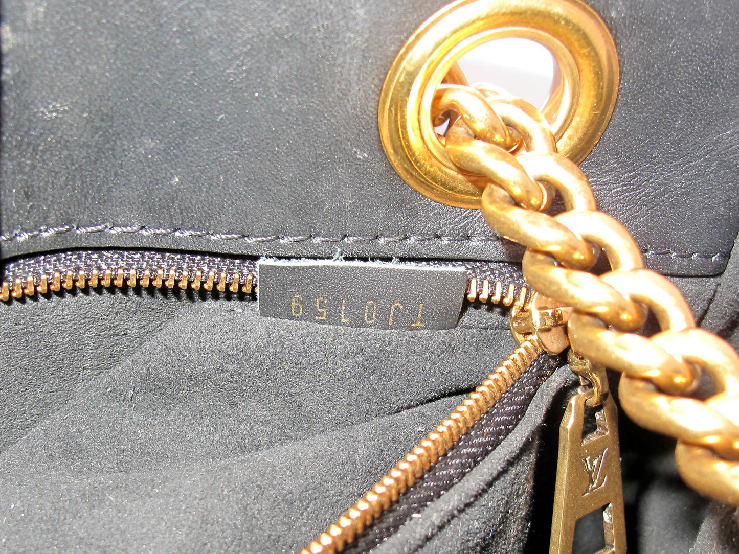 Original LOUIS VUITTON "NEW WAVE" Black Calfskin Ladies Handbag