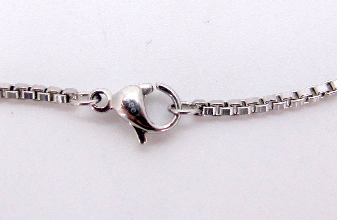 TIFFANY AND CO. Picasso Steel Bar Pendant Necklace 19" Long