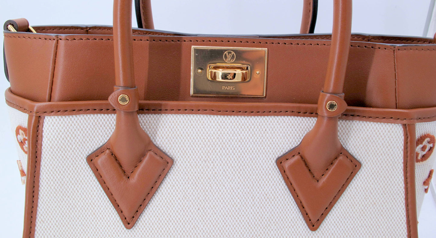 Original LOUIS VUITTON "ON MY SIDE" PM Leather Ladies Handbag