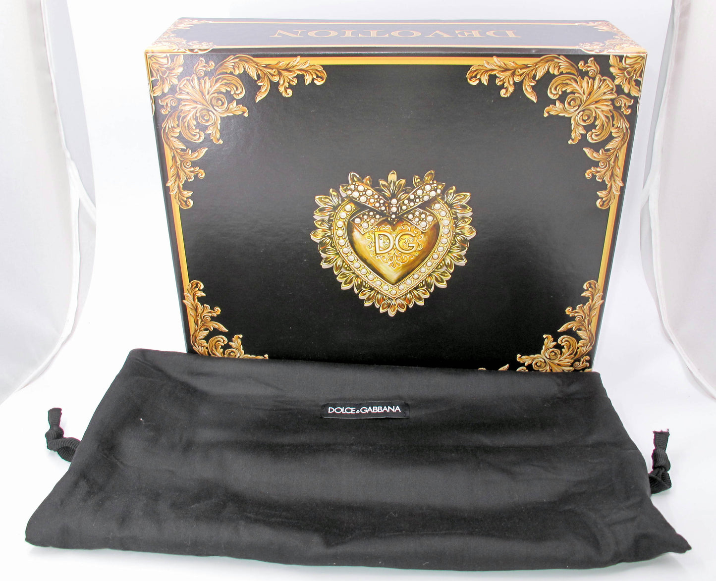 DOLCE & GABBANA Devotion Black Ladies Handbag with Dustbag