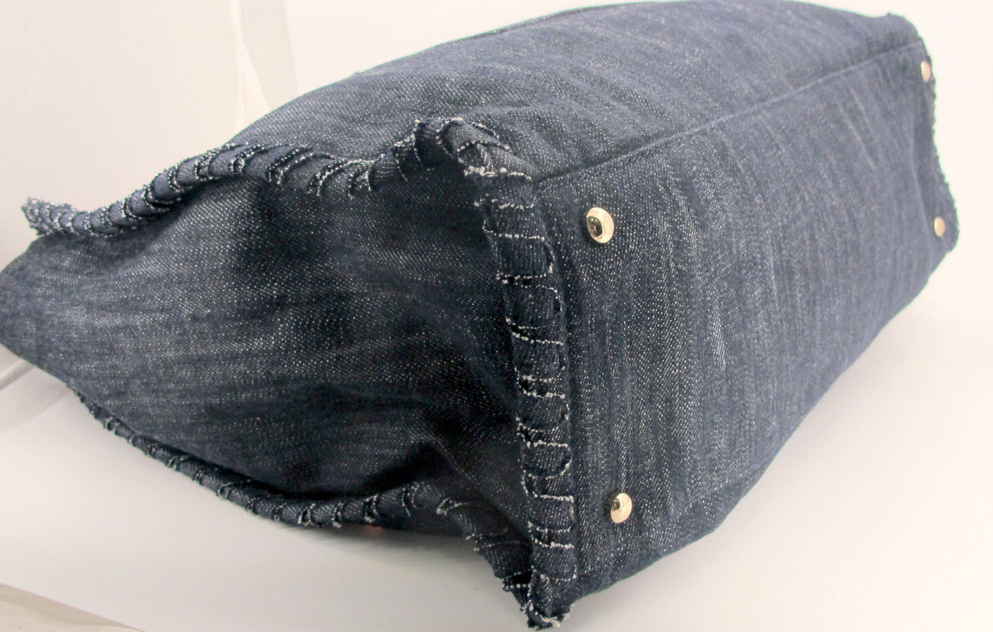 Original Chanel FLY NIGHT Denim Ladies Tote Handbag