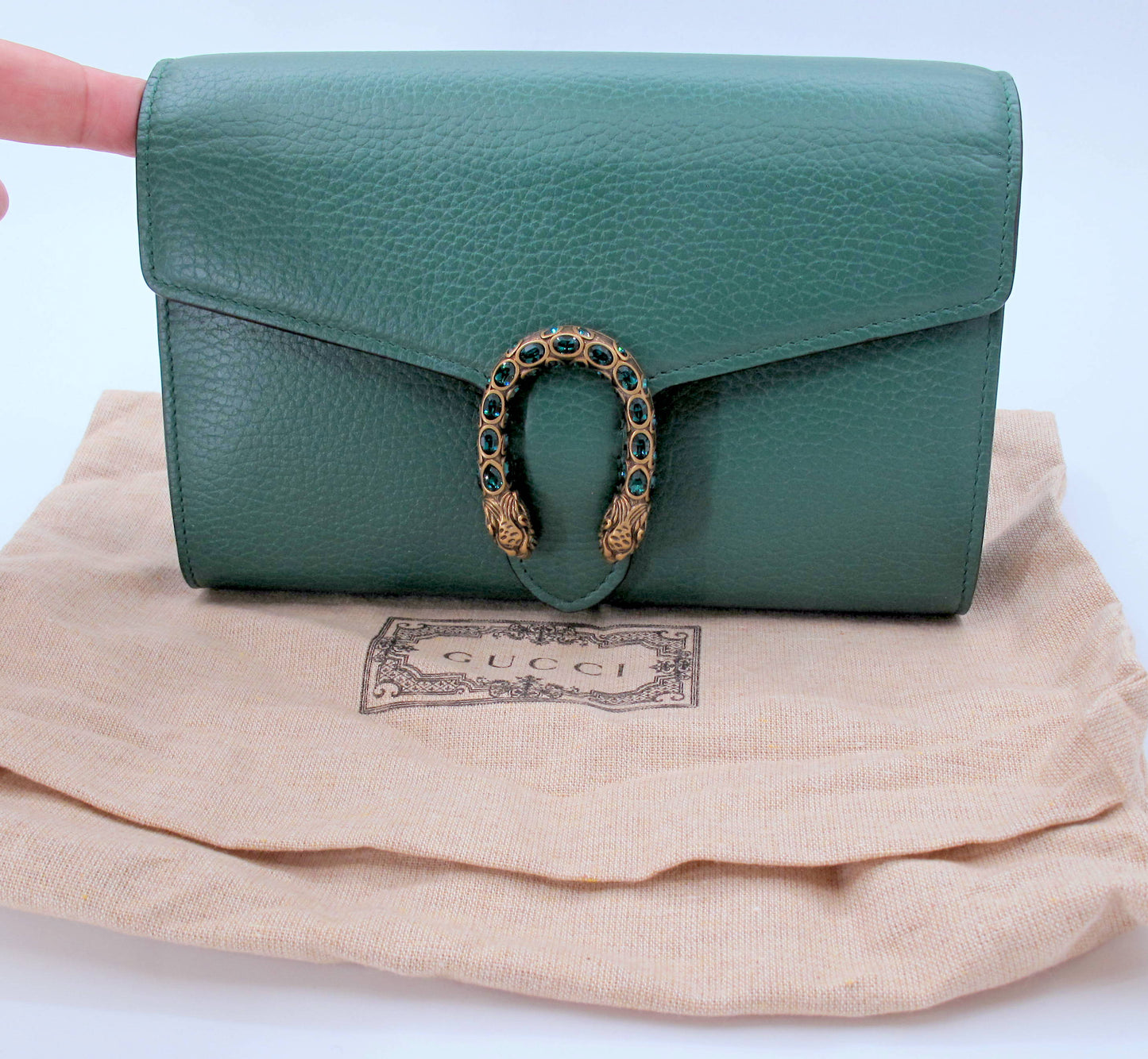 Original GUCCI "DIONYSUS" Shoulder bag Green Color With Box/Dustbag