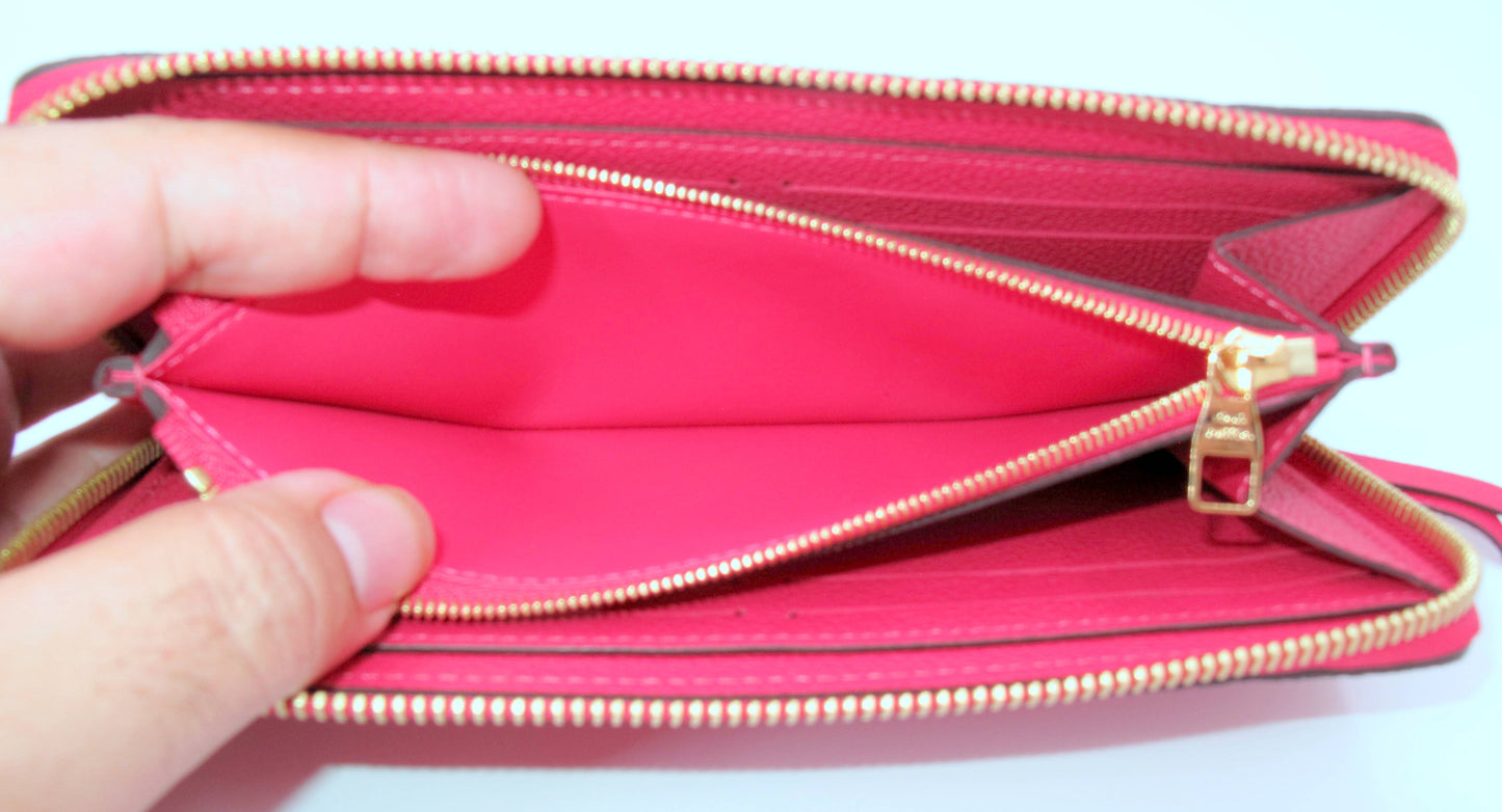 Original Louis Vuitton Clemence Empreinte Leather Ladies Long Wallet