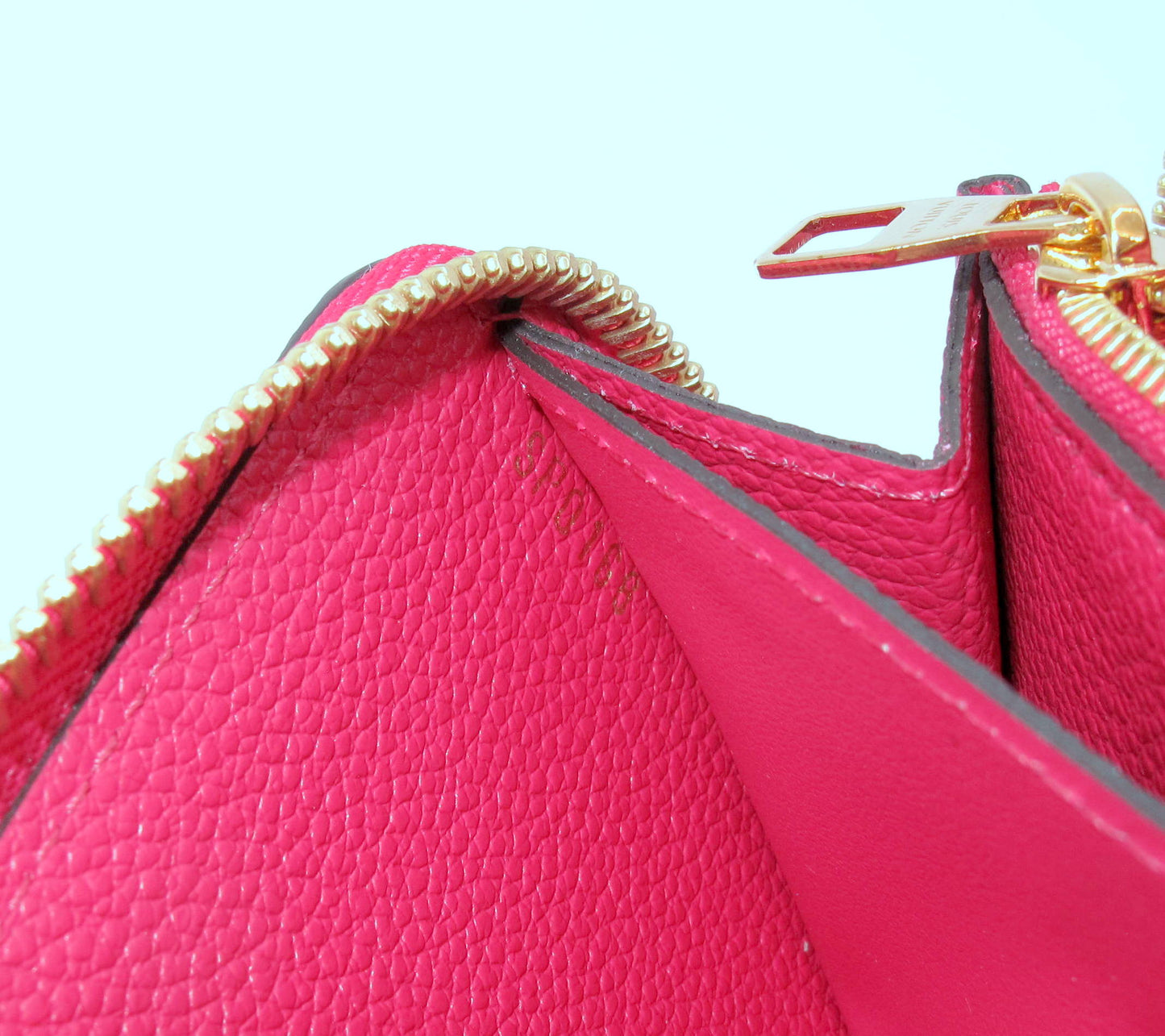 Original Louis Vuitton Clemence Empreinte Leather Ladies Long Wallet