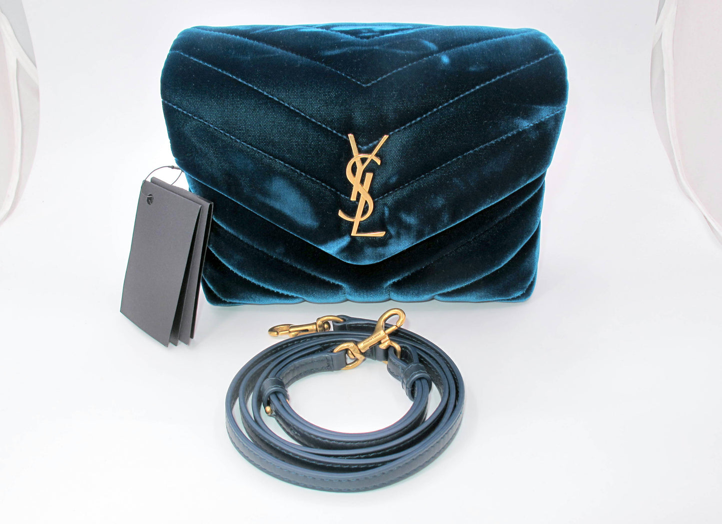 Original YVES SAINT LAURENT Toy LouLou Velvet Shoulder Ladies Handbag