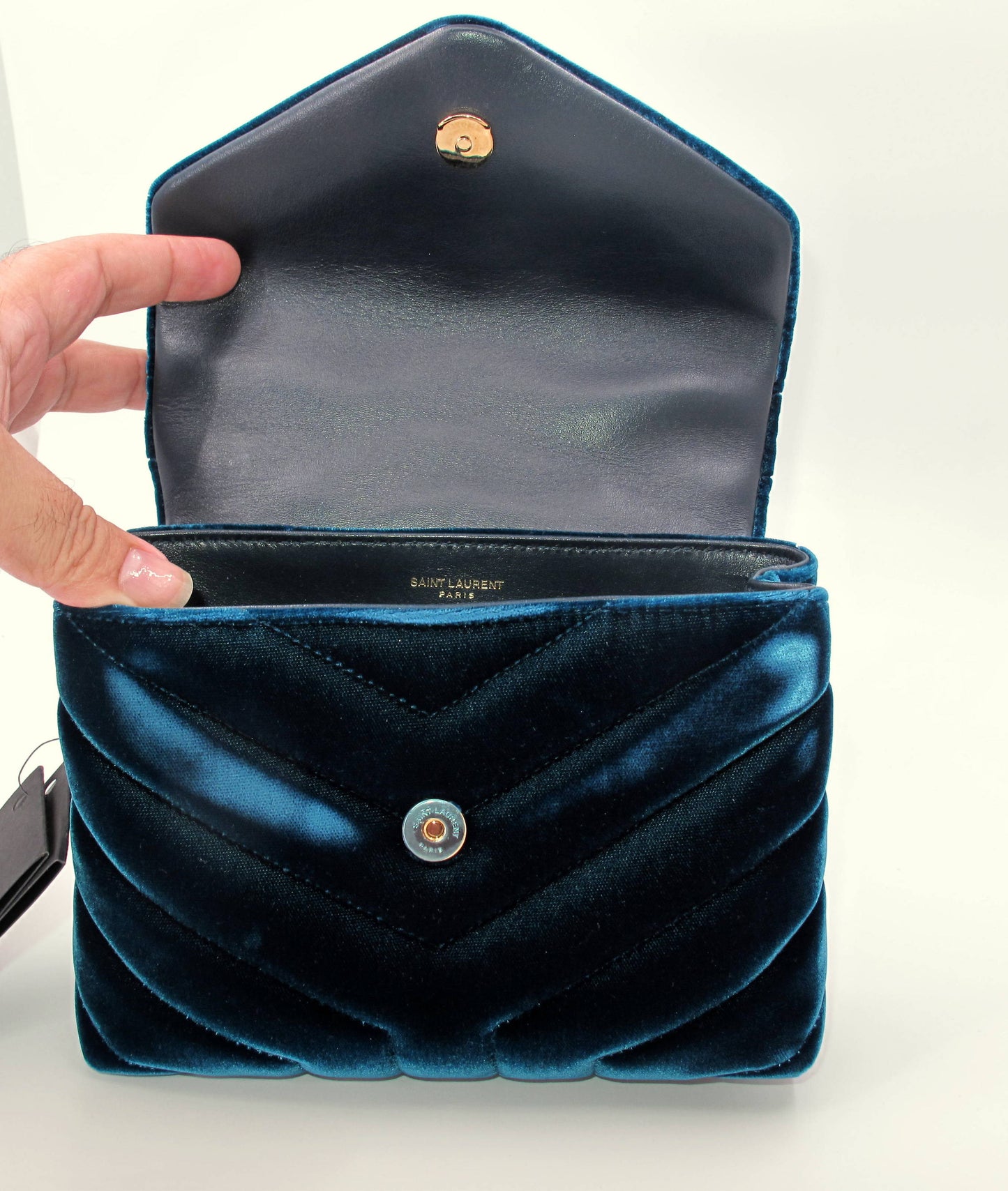 Original YVES SAINT LAURENT Toy LouLou Velvet Shoulder Ladies Handbag