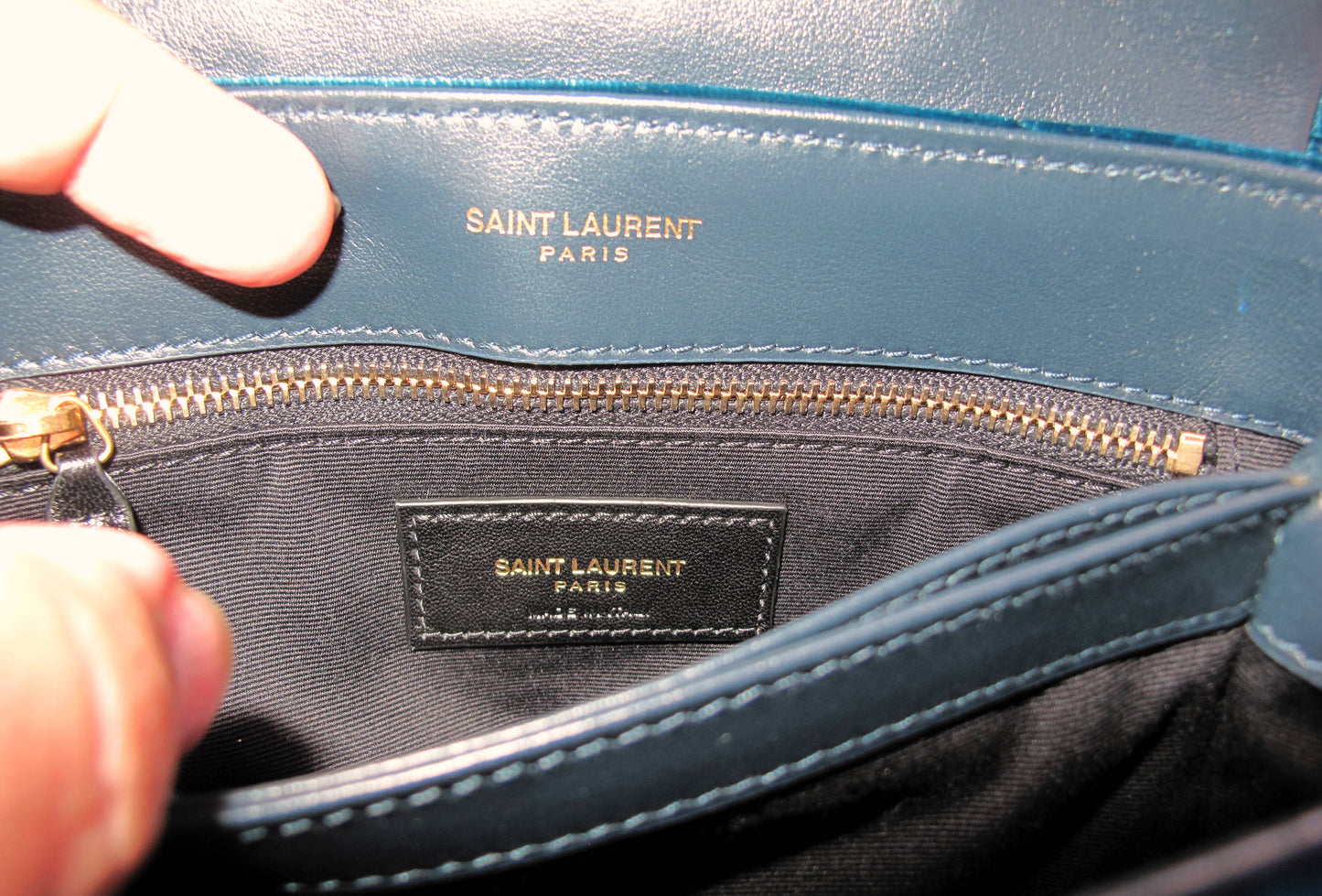 Original YVES SAINT LAURENT Toy LouLou Velvet Shoulder Ladies Handbag