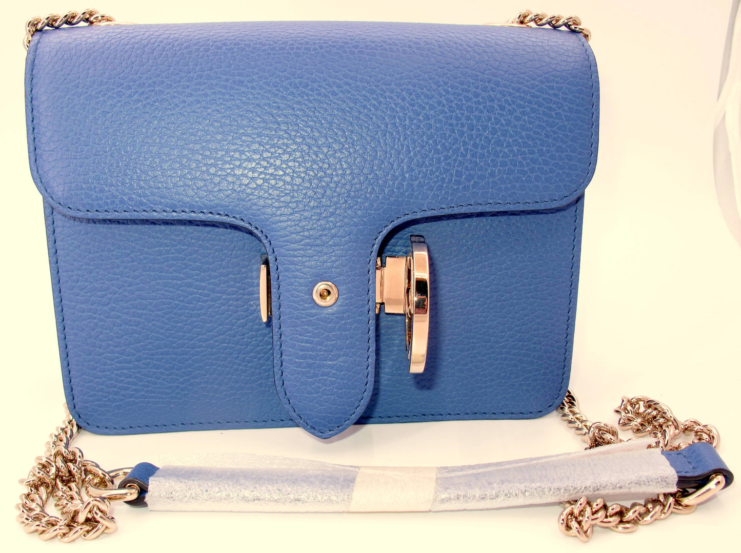 Original GUCCI "INTERLOCKING" Shoulder bag Blue Color With Dustbag Only