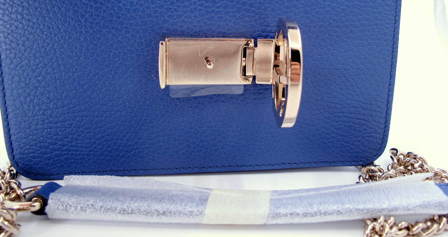 Original GUCCI "INTERLOCKING" Shoulder bag Blue Color With Dustbag Only