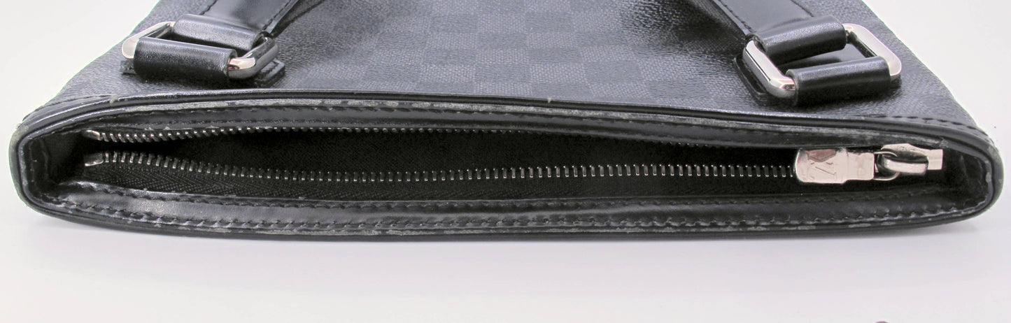 Original LOUIS VUITTON "THOMAS" Damier Graphite Messenger Handbag