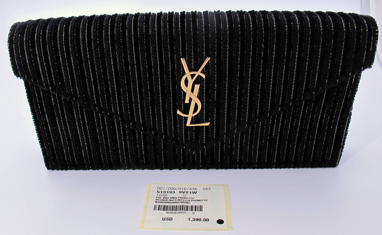 Original YVES SAINT LAURENT Pochette Clutch Ladies Handbag With Box