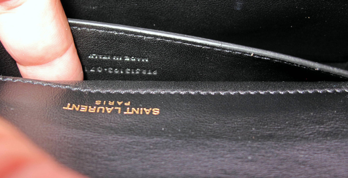 Original YVES SAINT LAURENT Pochette Clutch Ladies Handbag With Box