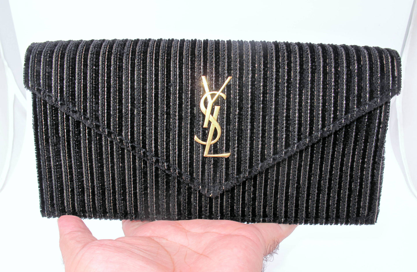 Original YVES SAINT LAURENT Pochette Clutch Ladies Handbag With Box