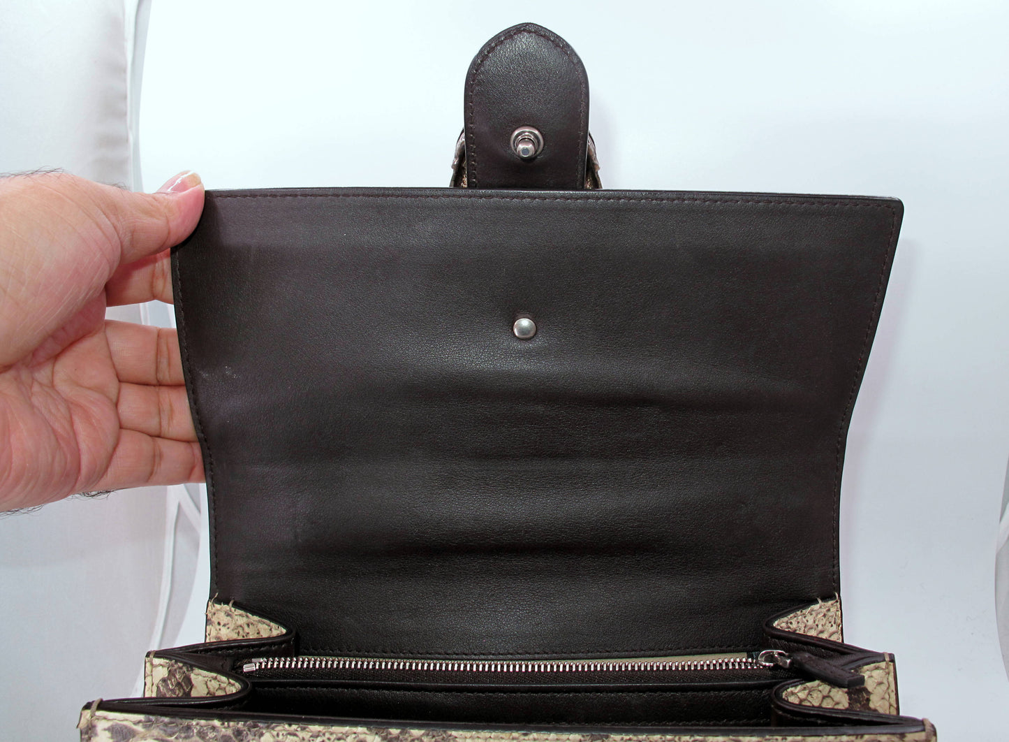 Original GUCCI "DIONYSUS" Python Medium Bamboo Top Handle Ladies Handbag