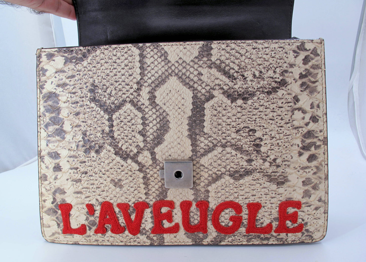Original GUCCI "DIONYSUS" Python Medium Bamboo Top Handle Ladies Handbag