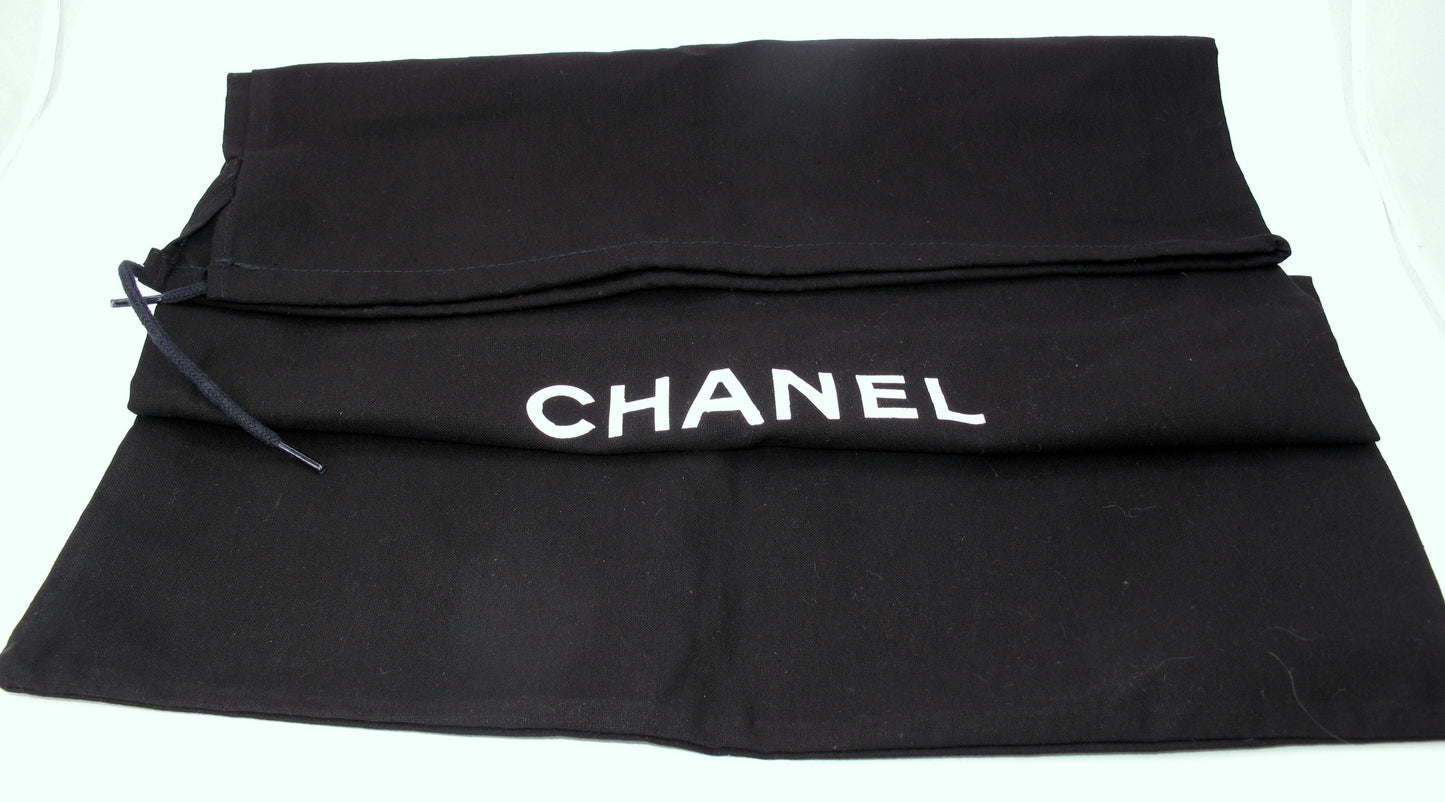 Original CHANEL "CAMBON" Medium Black/White Ladies Leather Handbag