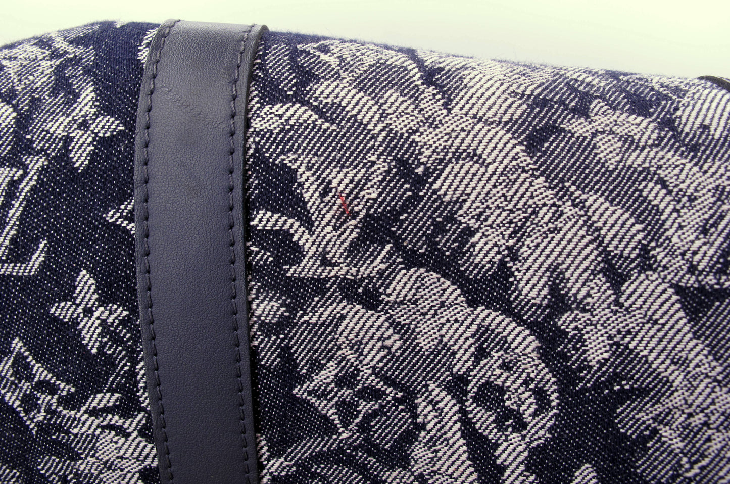 Louis Vuitton Keepal 50 Denim Tapestry Duffle Bag With Strap Lock/Keys
