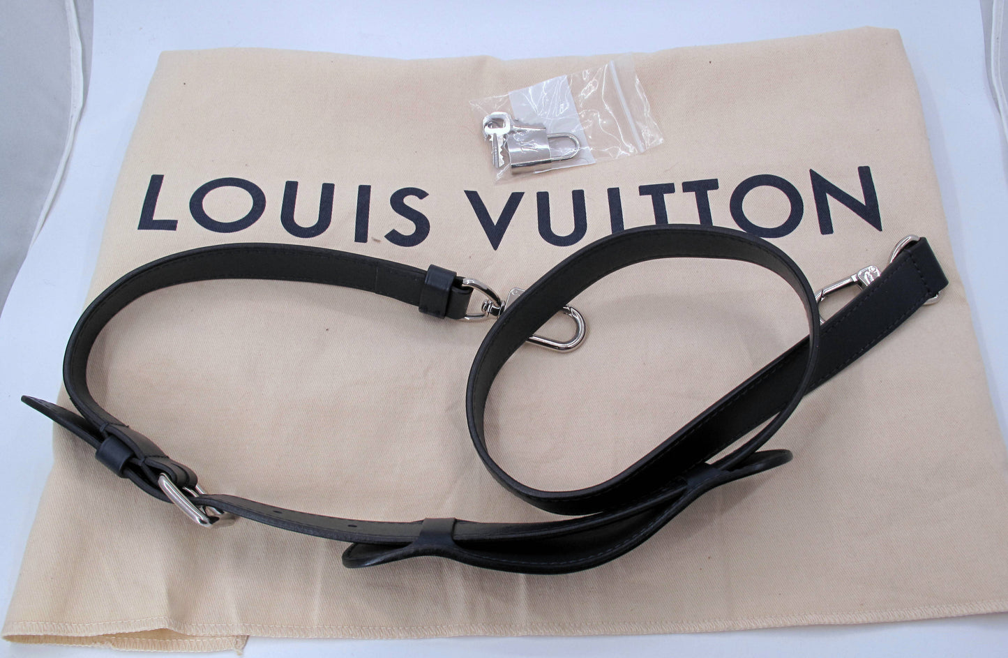 Louis Vuitton Keepal 50 Denim Tapestry Duffle Bag With Strap Lock/Keys