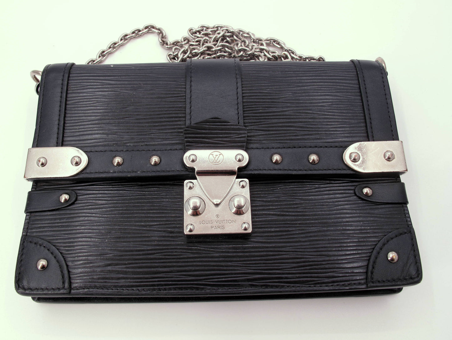 Original Louis Vuitton "TRUNK CHAIN WALLET" Epi Leather Ladies Handbag