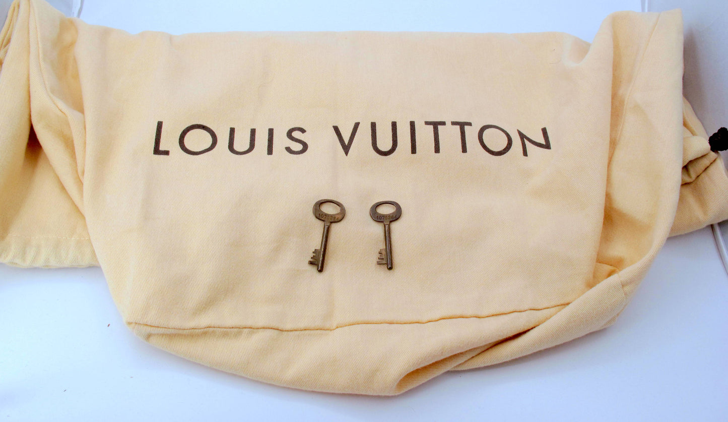 Original Vintage Louis Vuitton Trunk Luggage Brown Monogram