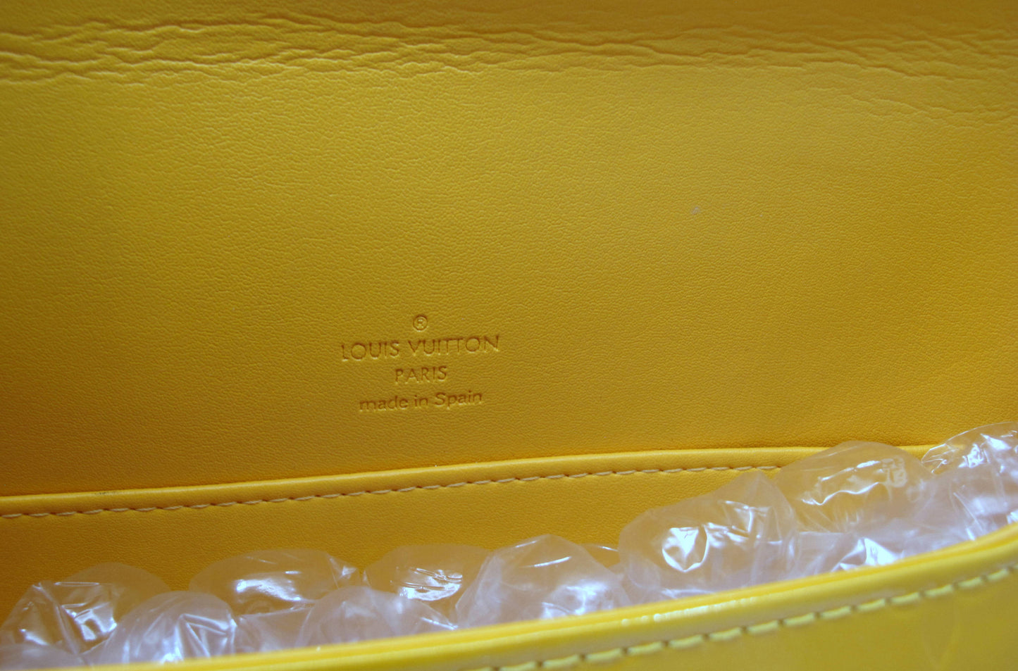Original LOUIS VUITTON "THOMPSON" Yellow Mustard Ladies Handbag