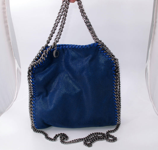 Original STELLA McCARTNEY "FALABELLA" Mini TOTE Ladies Handbag Blue