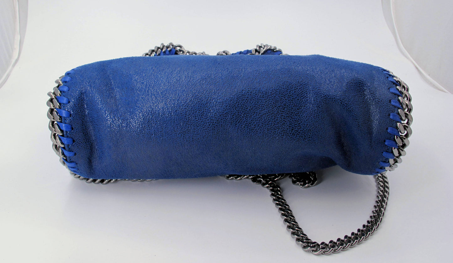 Original STELLA McCARTNEY "FALABELLA" Mini TOTE Ladies Handbag Blue