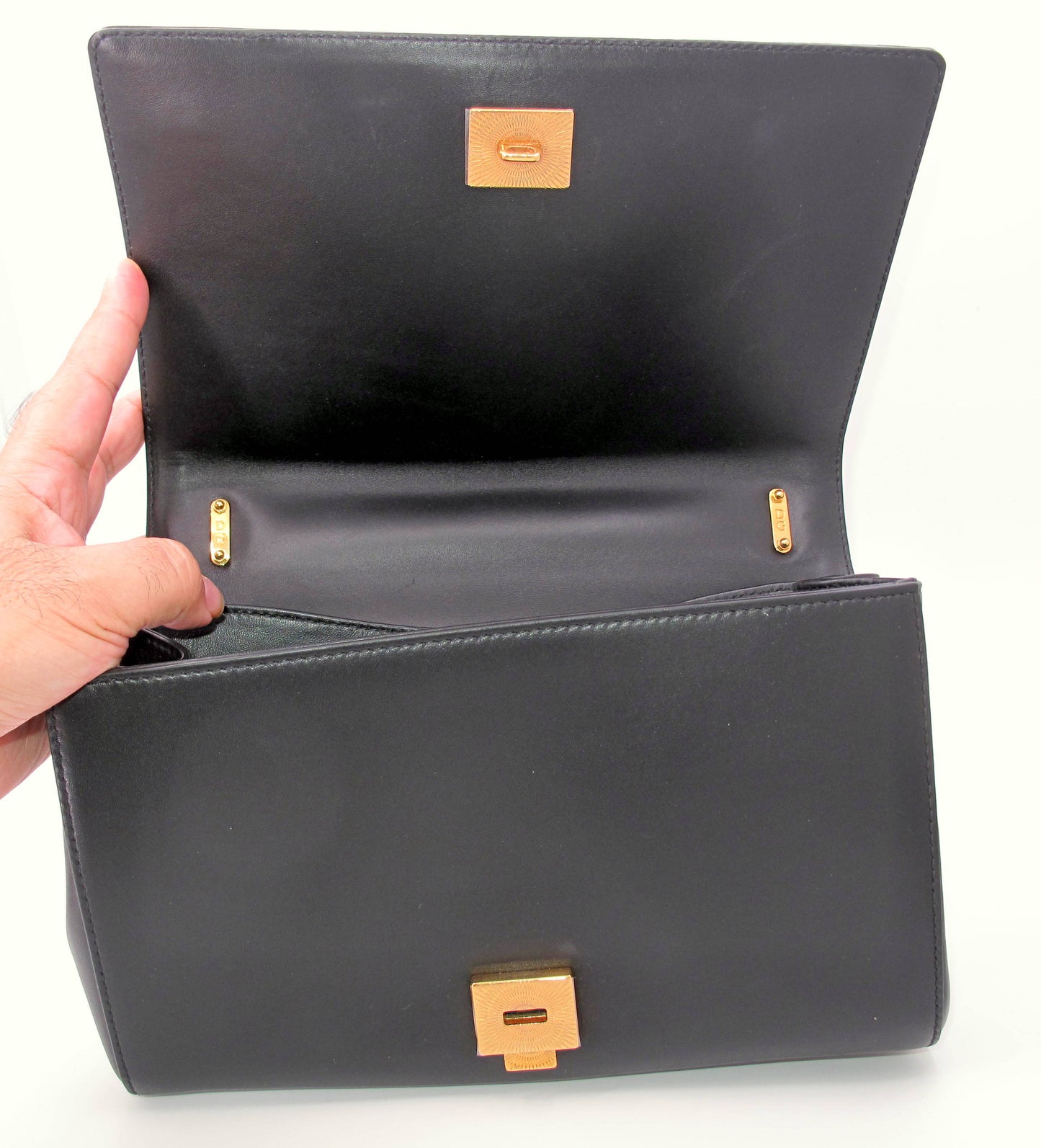 DOLCE & GABBANA Devotion Black Ladies Handbag with Dustbag
