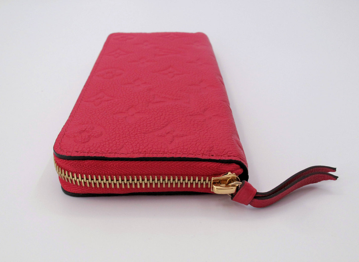 Original Louis Vuitton Clemence Empreinte Leather Ladies Long Wallet