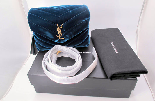 Original YVES SAINT LAURENT Toy LouLou Velvet Shoulder Ladies Handbag