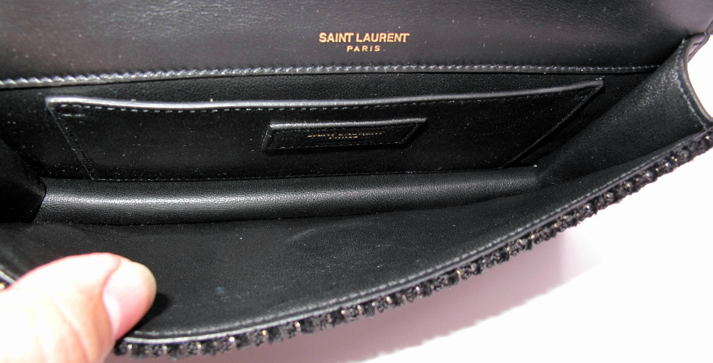 Original YVES SAINT LAURENT Pochette Clutch Ladies Handbag With Box
