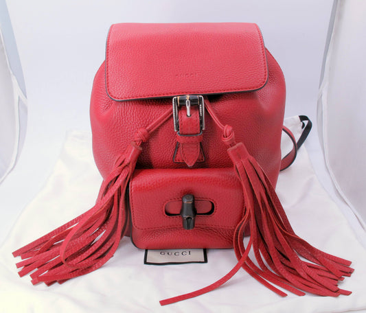 Original GUCCI Vintage Small Backpack Red Color No Box/Dustbag