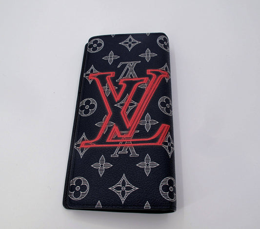 Original Louis Vuitton UPSIDE DOWN INK Monogram Ladies Long Wallet