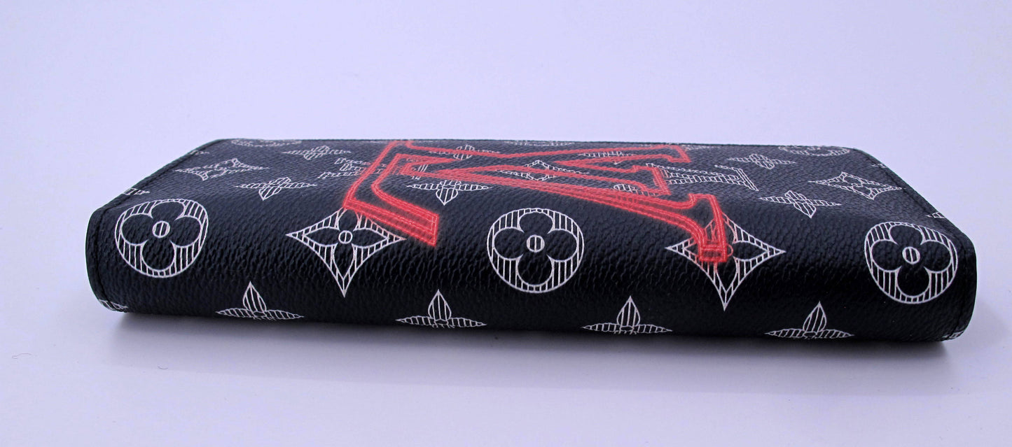 Original Louis Vuitton UPSIDE DOWN INK Monogram Ladies Long Wallet